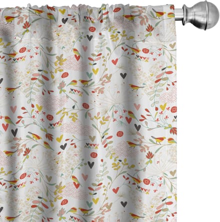 ABAKUHAUS kinderGordijnen – 2x75x175 cm – microvezel, veelkleurig