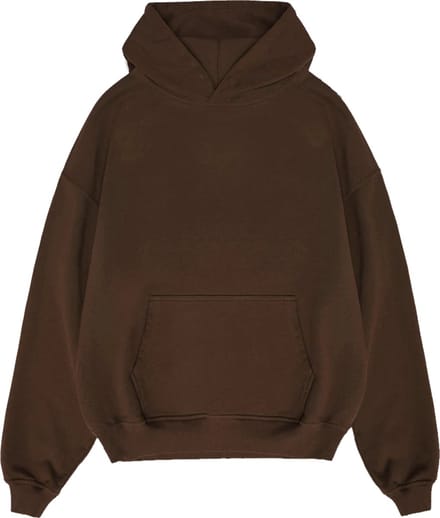 RK BLANK HOODIE COFFEE OVERSIZED