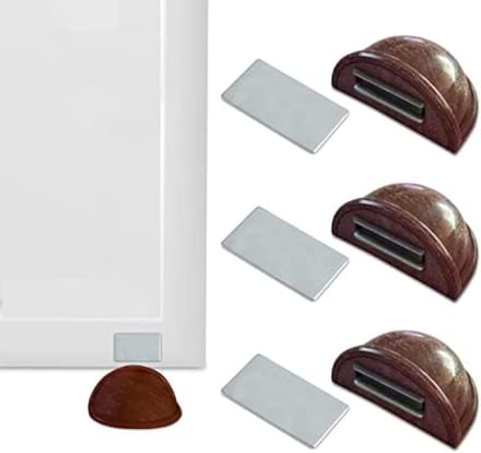 Magnetische Deurstopper voor Vloerbevestiging - Set van 4 Stuks