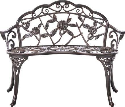 PIURA - Tuinbank - Donkerbruin - Aluminium