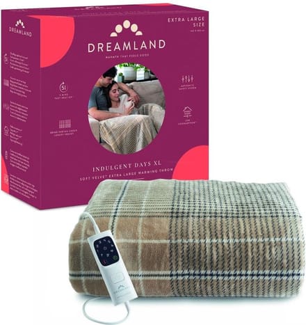 Dreamland 26051 Zachte extra grote elektrische Plaid Burburry