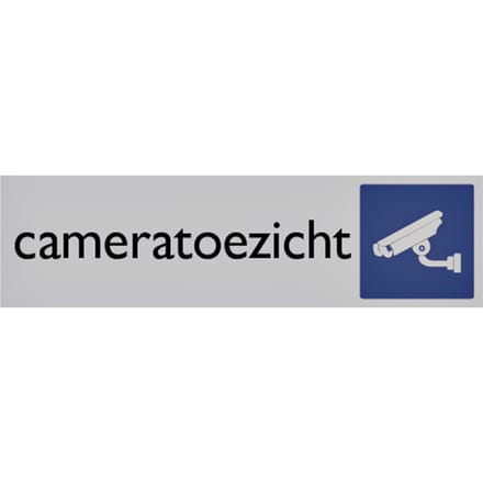 Infobord pictogram cameratoezicht 165x44mm