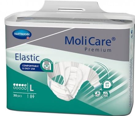 Molicare Premium Slip Elastic 5 druppels Large - 1 pak van 30 stuks