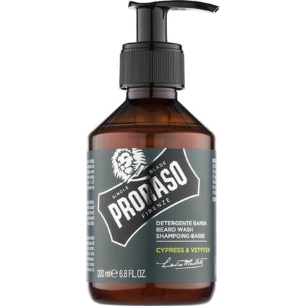 Proraso Cypress & Vetyver Baardreiniger Baardshampoo -zeep Heren 200 ml