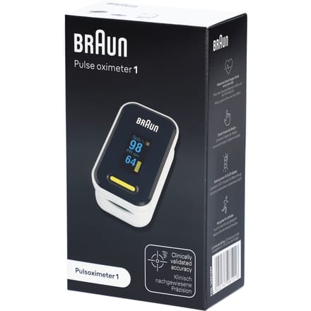 BRAUN YK-81CEU vingertop-pulsoximeter met tactiele druksensor