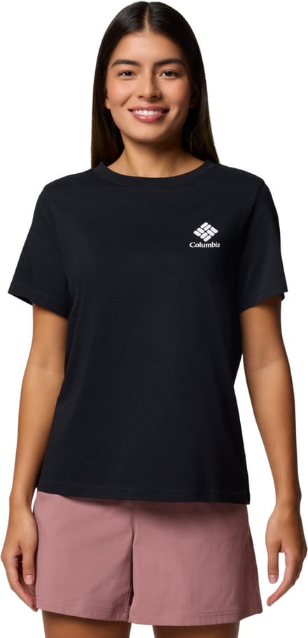Columbia Rolling Bend Graphic SS Tee, Vrouwen, Zwart, T-shirt, maat: M