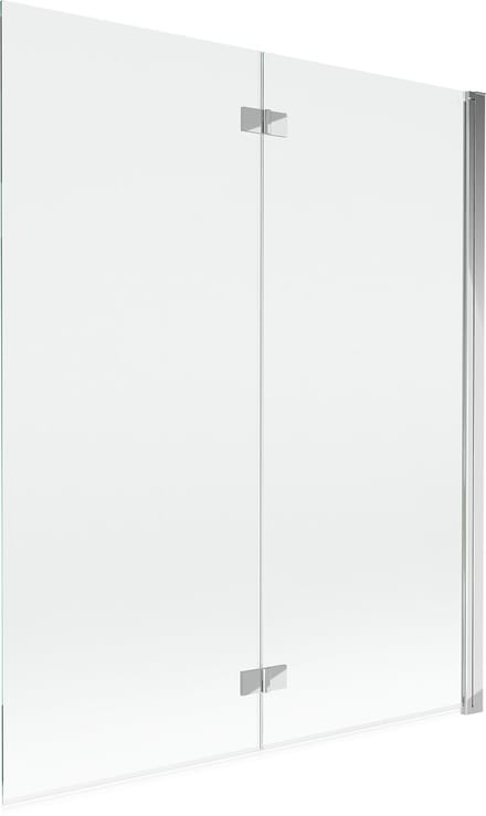 Mexen Mist 2-vleugelige douchewand rechts 140 x 150 , transparant, chroom - 8A9-140-002-01-00-P