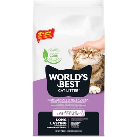 World's Best Kattenbakvulling Meerdere Katten Lavendel - 6,35 kg