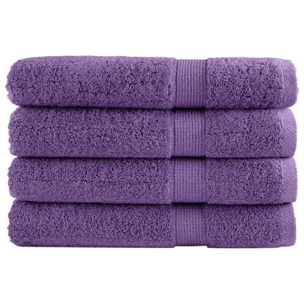 vidaXL - Saunadoeken - SOLUND - 4 - st - 600 - g/m² - 80x200 - cm - paars