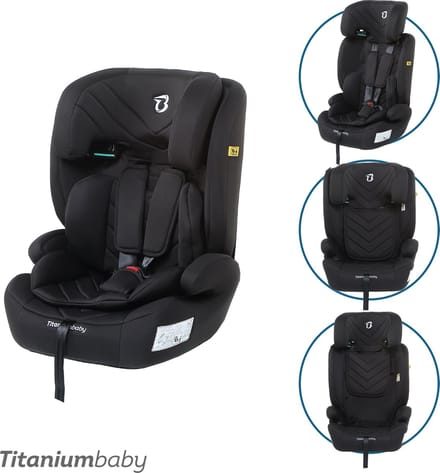 Titaniumbaby Autostoel Niklas i-size (R129) - Zwart