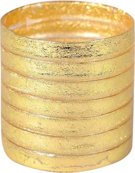 Rasteli Theelichthouder-Waxinelichthouder Glas Goud D 10 cm H 10 cm