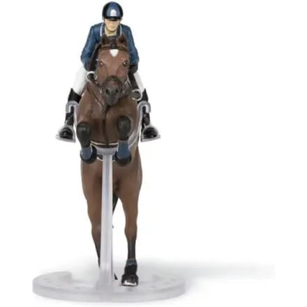 Beeldje Papo Cheval de saut d'obstacle et son cavalier