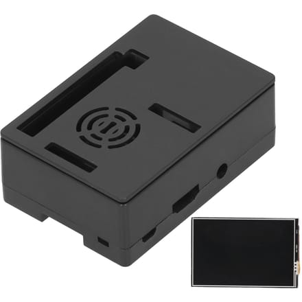 Voor Raspberry Pi Shell LCD-scherm Beschermdoos Elektronisch Component 480 * 320(Zwarte Behuizing 3.5in