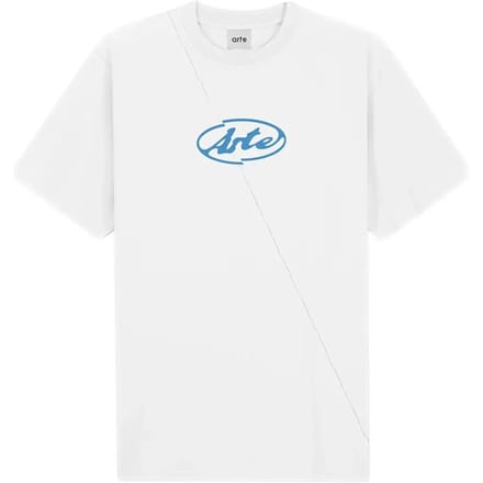 Mannen T-shirt Circle Logo Tee White