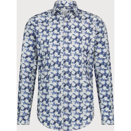 Blue Industry Cotton print overhemd |