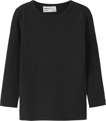 NAME IT - NMNWAX WOOL RIB LS TOP NOOS - Unisex - Lange mouwen shirts