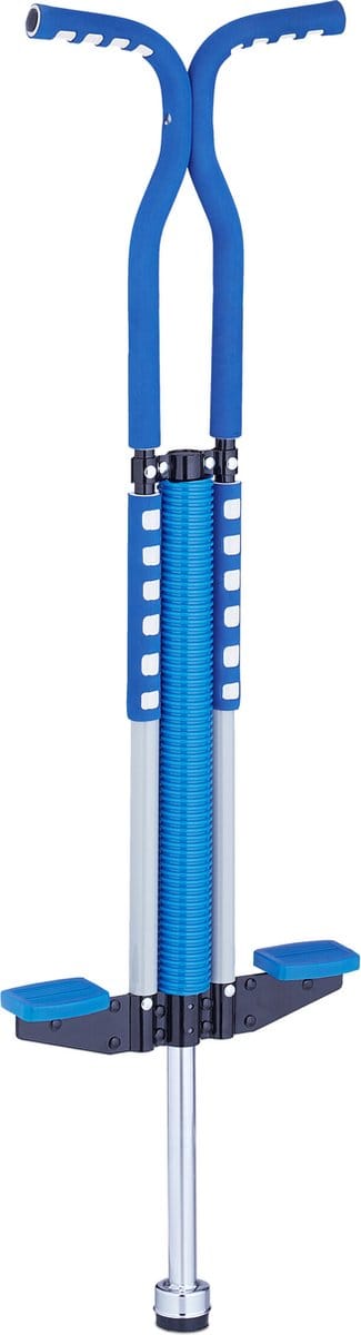 Pogo stick - kinderen - max. 60 kg - antislip - blauw