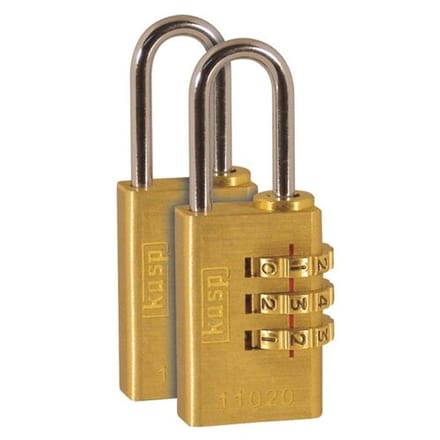 Kasp K11020D2 Hangslot Goud-geel Cijferslot