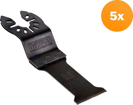 DeWALT 43x31mm Multitool Zaagblad BIM tbv Hout met Nagels (5 stuks) - DT20723