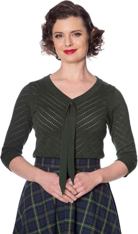 Dancing Days - CHARLIE CHEVRON Top - S - Groen