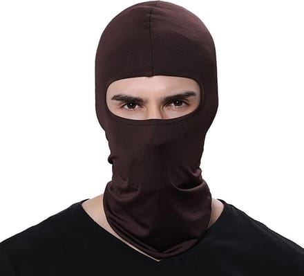 Balaclava Helmmuts - Helm Onderkleding Bivakmuts - Winter Muts Face Mask Nek Warmer Masker - Bruin