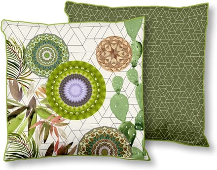 HIP Bodhini - Sierkussen - Polyester - 48x48 cm - Groen