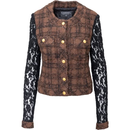 Chanel Tweed en Kant Jasje - '90s