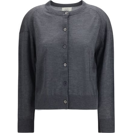 Loulou De Saison Grijze Kasjmier Cardigan