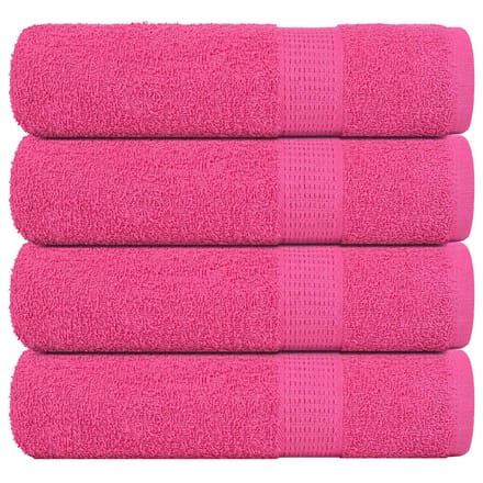 vidaXL - Handdoeken - FROGN - 4 - st - 50x100 - cm - 360 - g/m² - roze