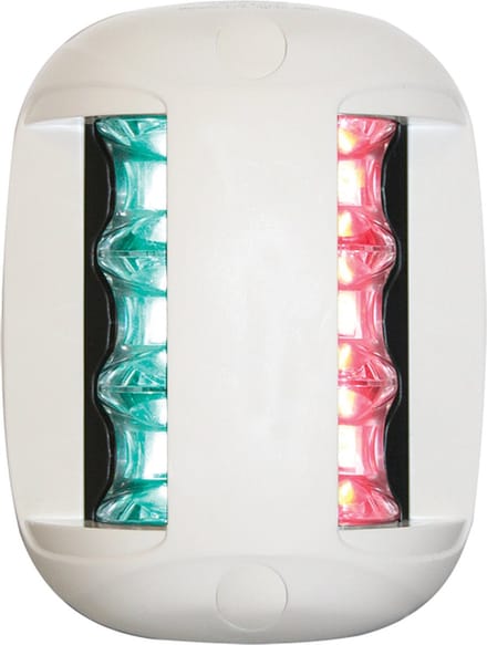 FOS serie 20 LED navigatieverlichting - 2-kleuren (groen/rood) - Wit