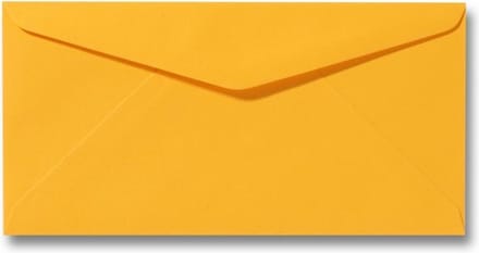 Envelop 11 x 22 cm Goudgeel 100 stuks