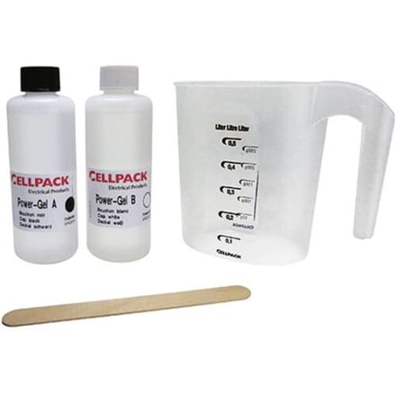 CellPack 335121 POWER GEL/1000ml 2-componenten gel op siliconenbasis voor het verglazen van tweecomponenten en aansluitdozen Transparant 1 stuk(s)