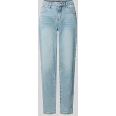 mom fit jeans in 5-pocketmodel model 'Carrot'