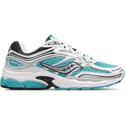 Saucony Progrid Omni 9 Sneakers Dames - Blauw - Maat 37 - Mesh/Synthetisch
