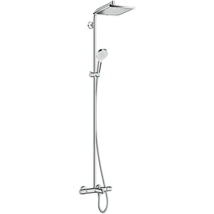 Hansgrohe Crometta e 240 - 1jet - showerpipe - met bad - thermostaat - hoogglans chroom