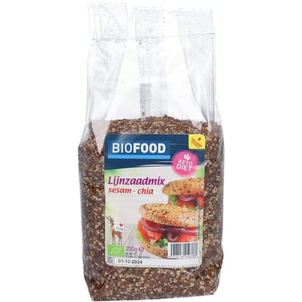 Biofood Lijnzaadmix sesam chia bio 250 Gram