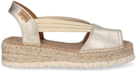 Damessandaal met jute plateauzool | ESTEL-SW