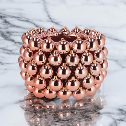 Kerstballen pot nude - Daan Kromhout - aardewerk - potten - kerst