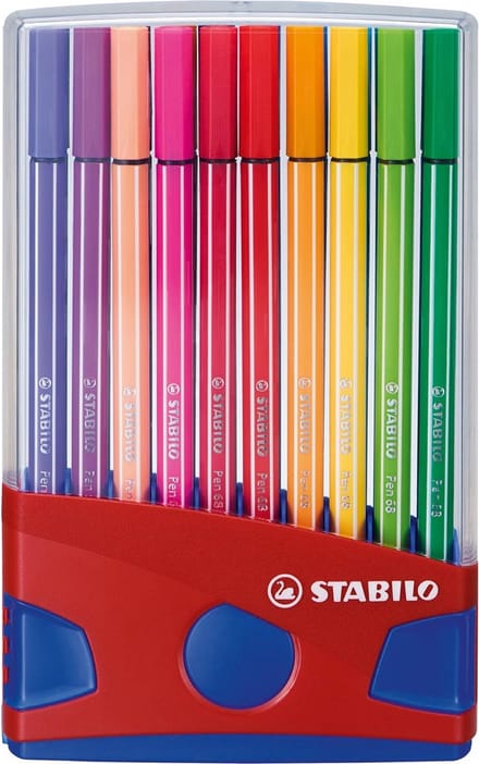 STABILO Pen 68 - Premium Viltstift - ColorParade Etui Met 20 Kleuren