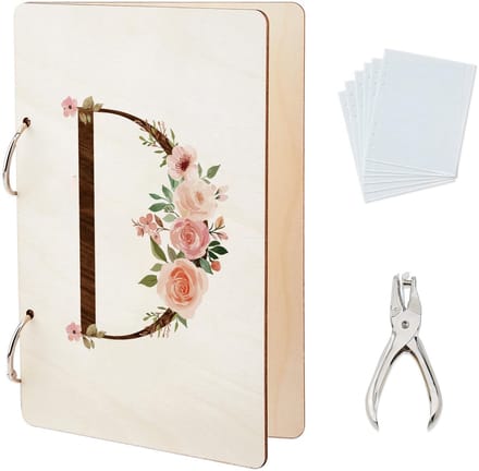Dailygoods - Wenskaartenmap met Bloemen en 20 Vakken