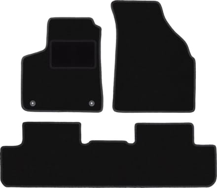 Zwarte veloursmatten voor: Daewoo Tacuma minivan (2000-2011)