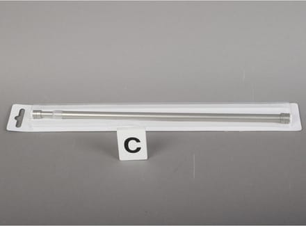 Gifi Diffusion - Uitschuifbare gordijnroede - 30-50 cm - zilver