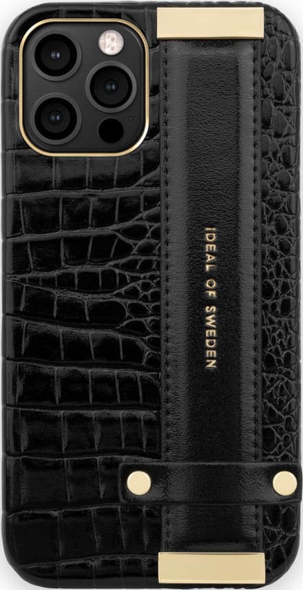 iDeal of Sweden Statement Case Strap Handle iPhone 12 Pro Max Neo Noir Croco - Strap Handle