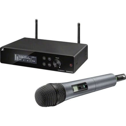 Draadloze microfoonset Sennheiser XSW 2-865-E Zendmethode:Radiografisch Incl. klem, Incl. tas