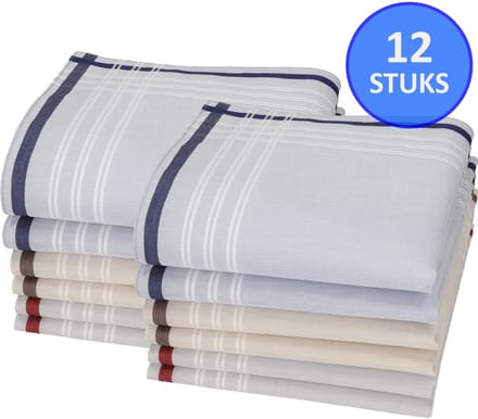 Soft – Zakdoeken – Zakdoeken heren – 12 stuks – Model 16