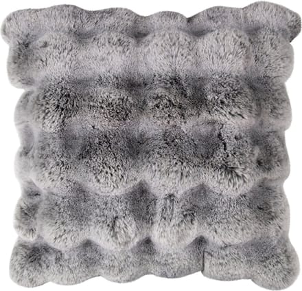 kussen teddy bubble grijs 45x45cm