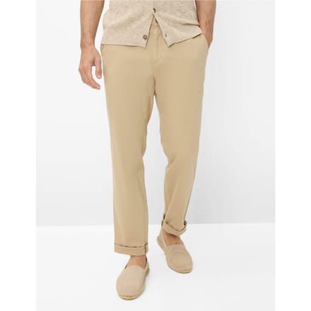 Eurex Heren Flatfrontbroek  Style TORGE BEIGE, beige, maat 32U