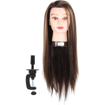 Professionele mannequin hoofd kapperstraining hoofd voor haarstyling vlechten 65cm black