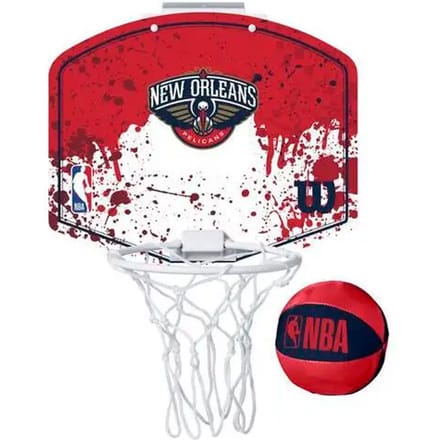 Wilson Team Mini Hoop Nba Pelicans Set Met Bal En Mini Basket Veelkleurig