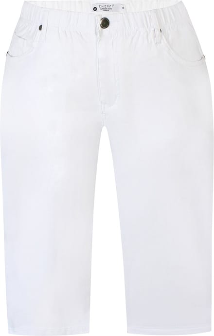 Zhenzi Twist 189 - Twist Fit Bengaline capri White maat 40